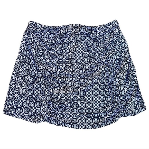 Soybu Pants - Soybu Black And White Geometric Print Cinched Tennis Athletic Skort Size Medium